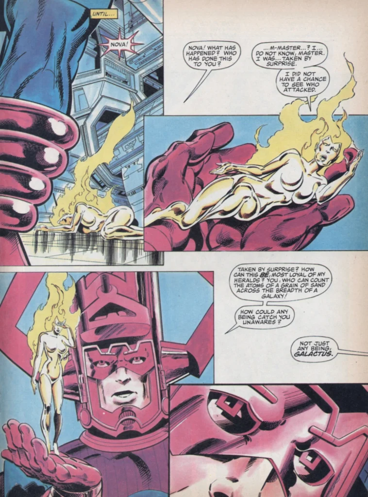 Page from The Last Galactus Story Chapter Nine by John Byrne, Terry Austin and Glynis Oliver.