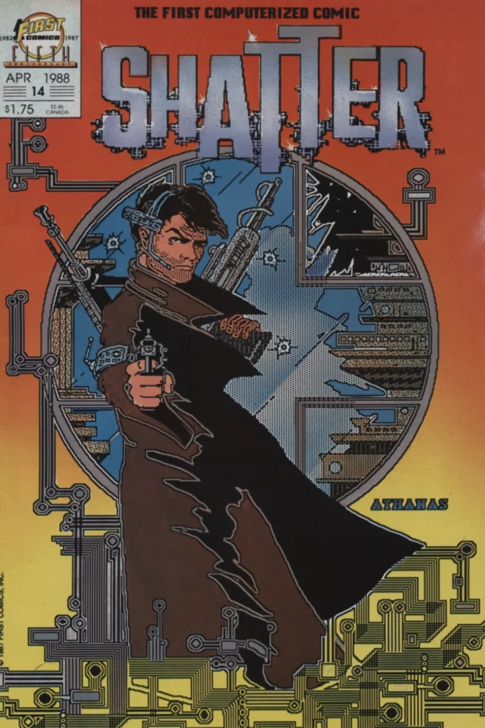 Shatter #14 cover artwork by Charlie Athanas