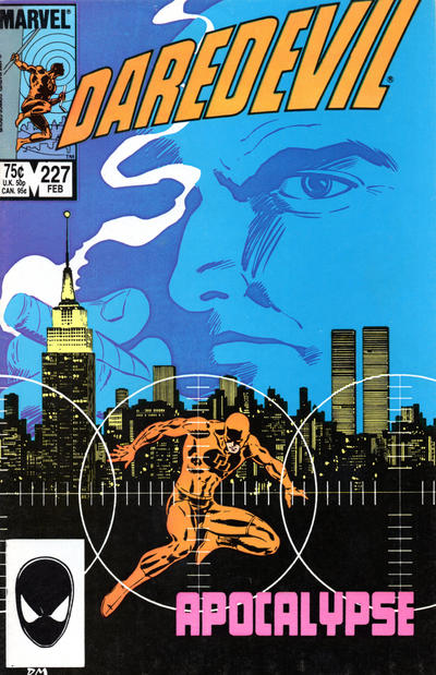Daredevil issue 227, cover art by Dave Mazzucchelli