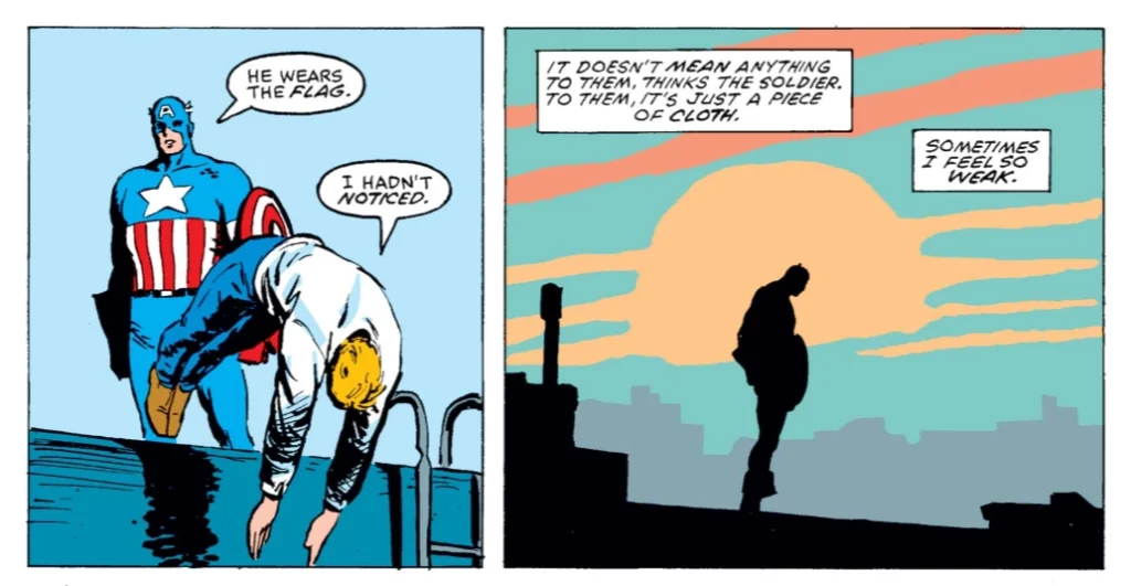 Panels from Daredevil issue 233 page 15