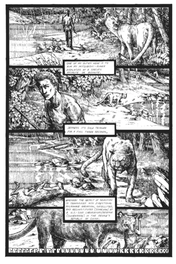 The Puma Blues page 8. Words by Stephen Murphy, artwork by Michael Zulli.