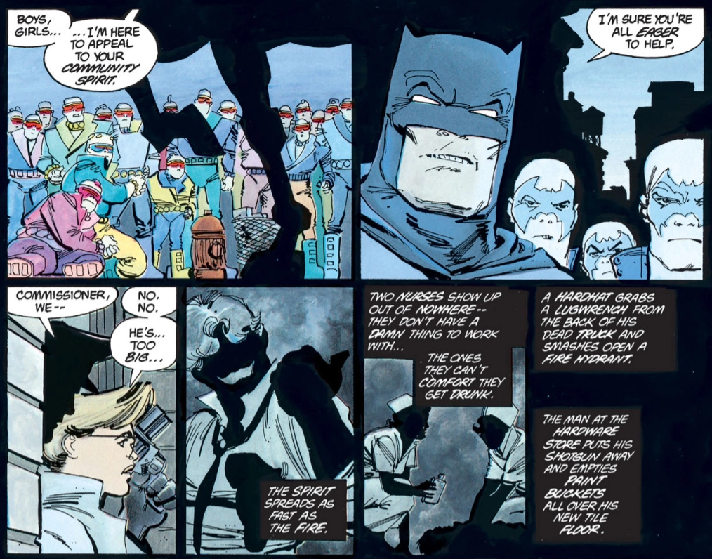 Panels from The Dark Knight Returns book 4 page 22