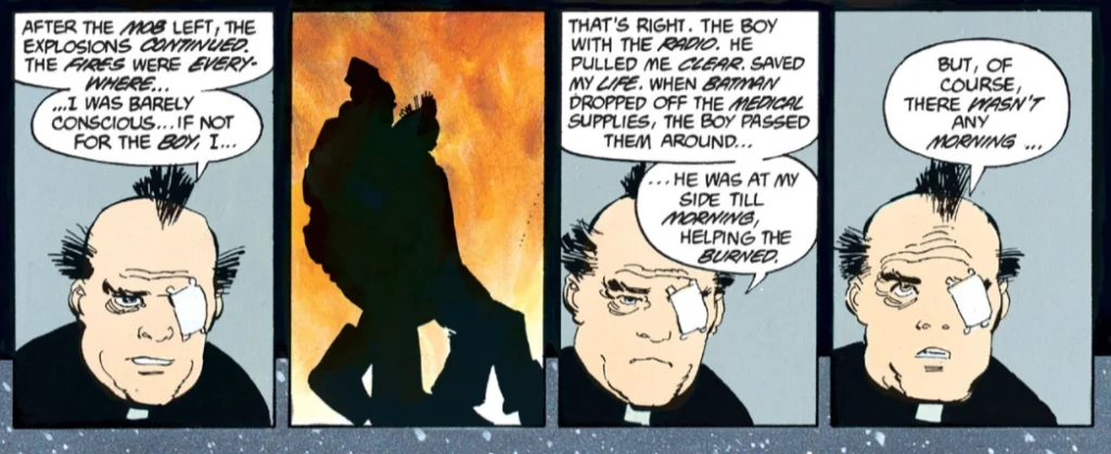 Panels from The Dark Knight Returns book 4 page 30