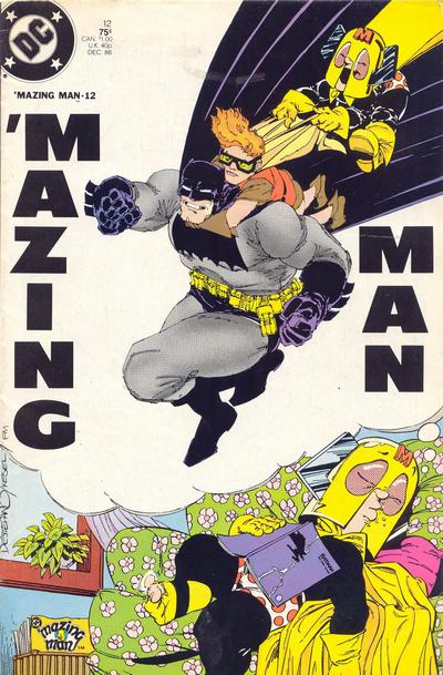 Mazing Man cover art by Frank Miller and Stephen DeStefano & Karl Kesel