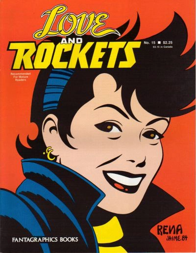 Love and Rockets issue 15 cover art by Jaime Hernandez