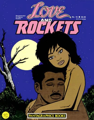 Love and Rockets issue 16 cover art by Gilbert Hernandez