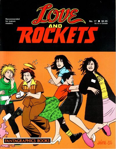 Love and Rockets issue 17 cover art by Jaime Hernandez